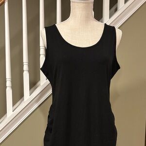 Maternity Classic Black Sleeveless Dress